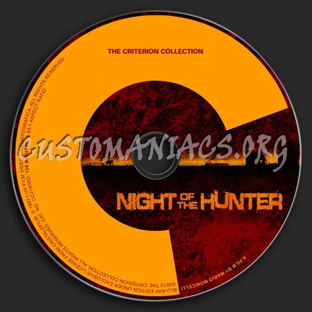 541 - Night of The Hunter dvd label