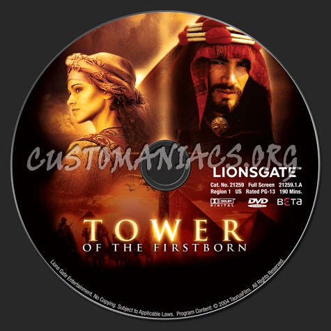 Tower of the Firstborn dvd label