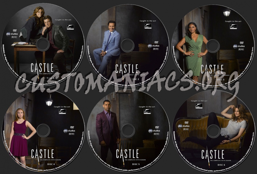 Castle - Season 5 dvd label