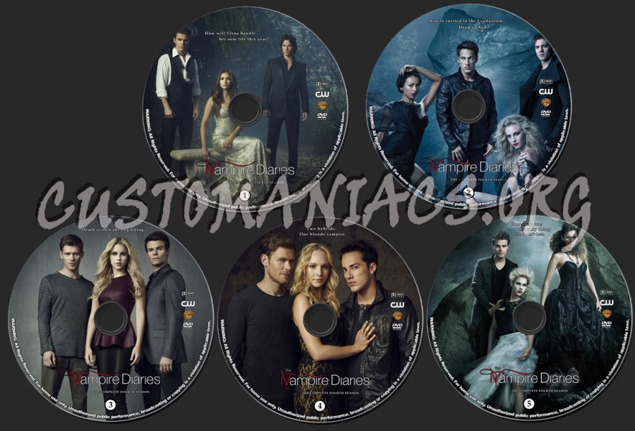 The Vampire Diaries - Season 4 dvd label