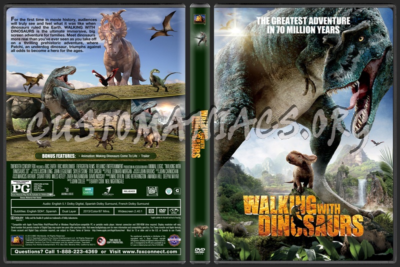 Walking With Dinosaurs 3D (The Movie 2013) dvd cover