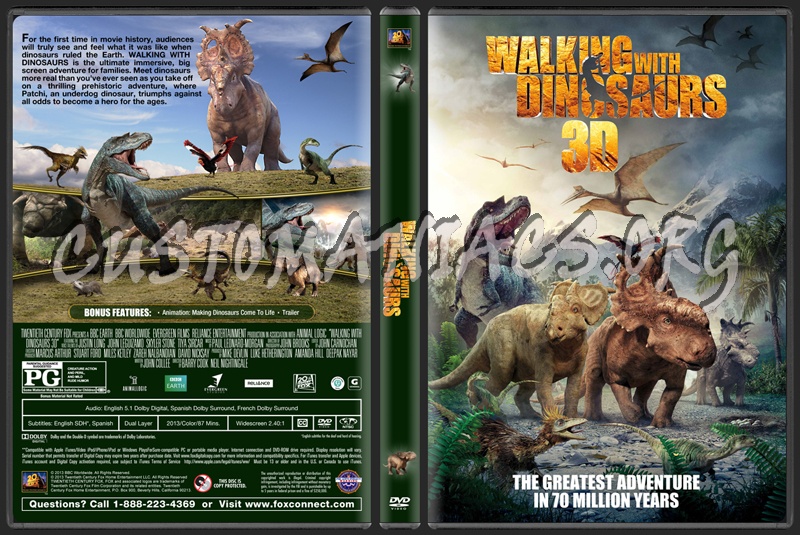 Walking With Dinosaurs 3D (The Movie 2013) dvd cover