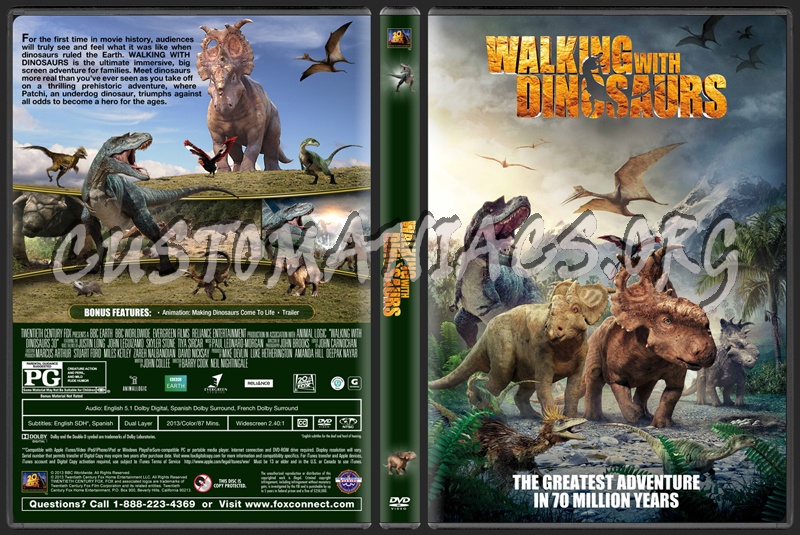 Walking With Dinosaurs 3D (The Movie 2013) dvd cover