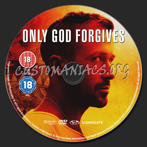 Only God Forgives dvd label