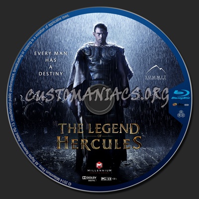 The Legend of Hercules blu-ray label