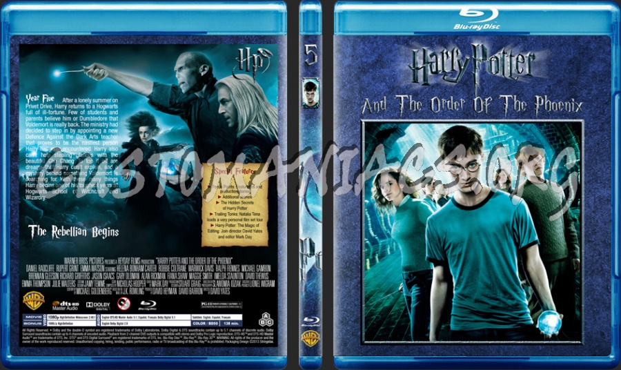 Harry Potter Collection blu-ray cover