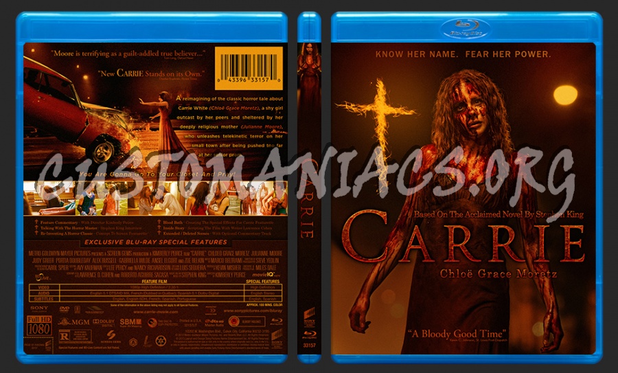 Carrie (2013) blu-ray cover