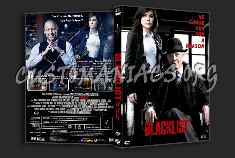 The Blacklist Season 1 dvd cover