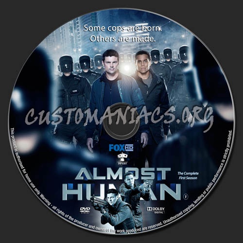 Almost Human Season 1 dvd label