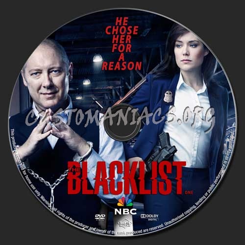 The Blacklist Season 1 dvd label