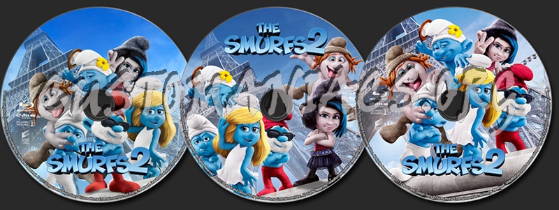 The Smurfs 2 blu-ray label