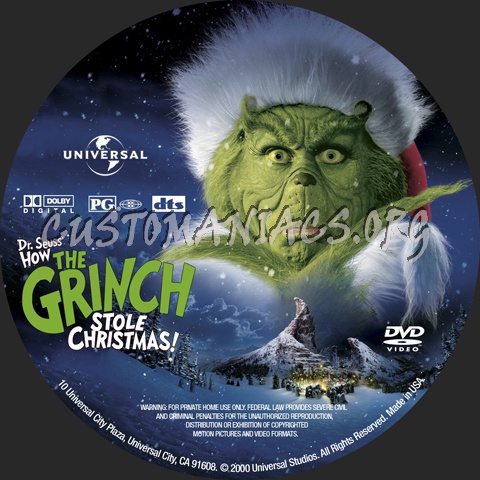 How the Grinch Stole Christmas dvd label