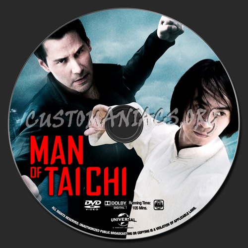 Man Of Tai Chi dvd label
