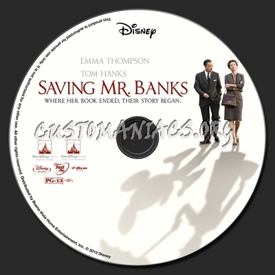 Saving Mr. Banks blu-ray label