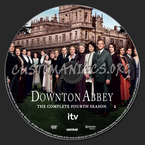 Downton Abbey Season 4 dvd label