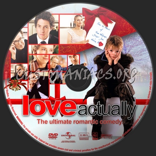 Love Actually (2003) dvd label