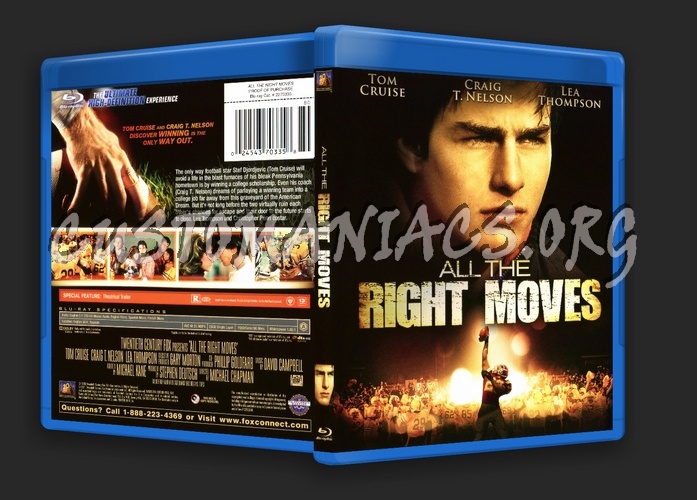 All the Right Moves blu-ray cover
