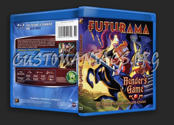 Futurama Bender's Game blu-ray cover