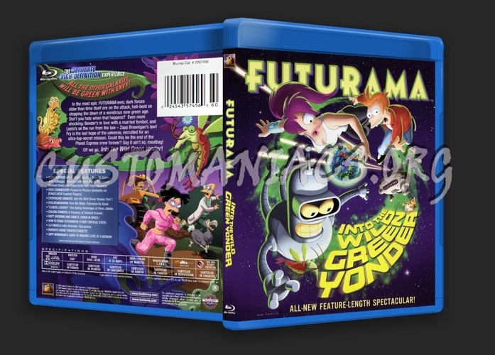 Futurama Into the Wild Green Yonder blu-ray cover