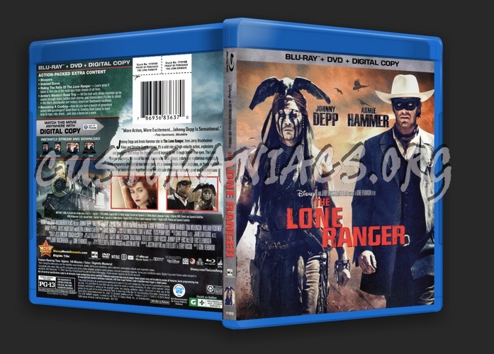 The Lone Ranger blu-ray cover