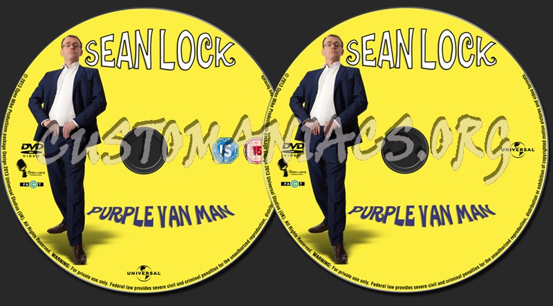 Sean Lock Live: Purple Van Man dvd label