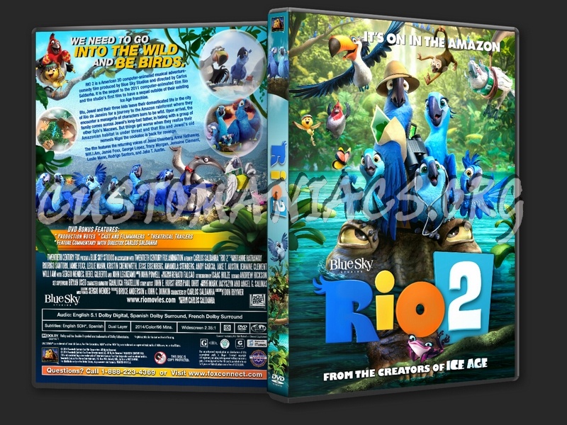 Rio 2 (2014) dvd cover