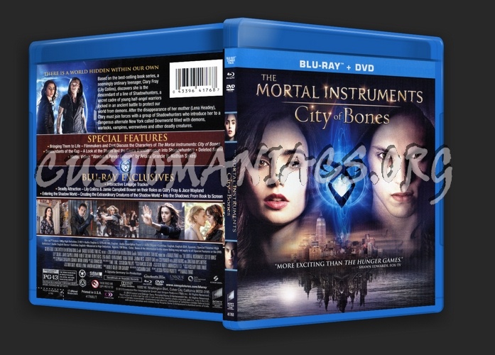 Mortal Instruments, The City of Bones blu-ray cover