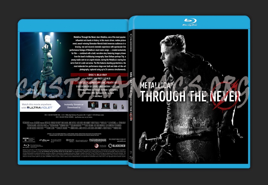 Metallica: Through The Never blu-ray cover