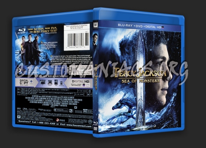 Percy Jackson Sea of Monsters blu-ray cover