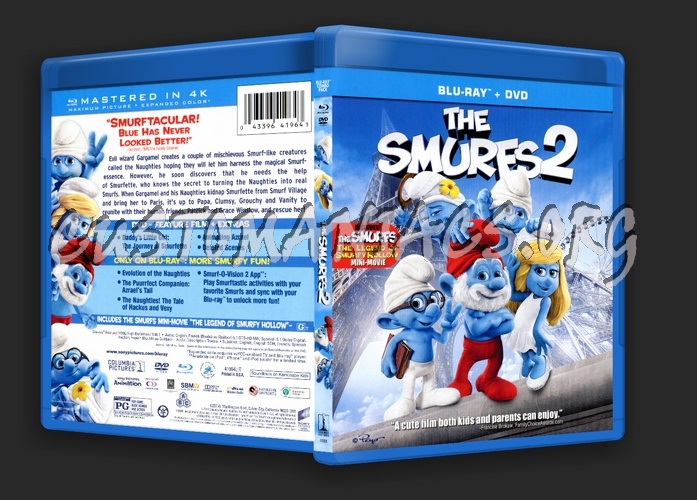 The Smurfs 2 blu-ray cover