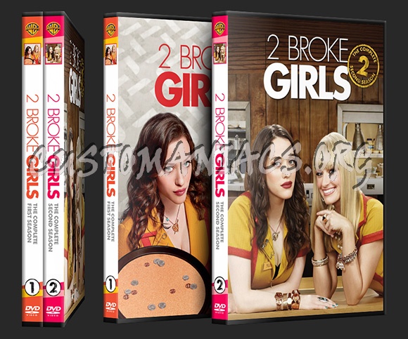 2 Broke Girls - Seasons 1 & 2 dvd cover