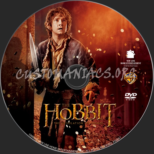 The Hobbit The Desolation of Smaug dvd label