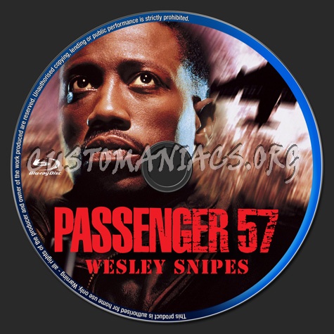 Passenger 57 blu-ray label