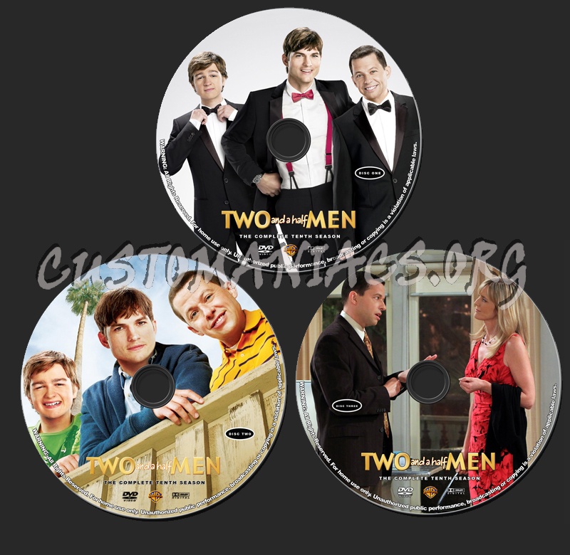 Two and a Half Men - Season 10 dvd label