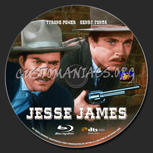 Jesse James (1939) blu-ray label