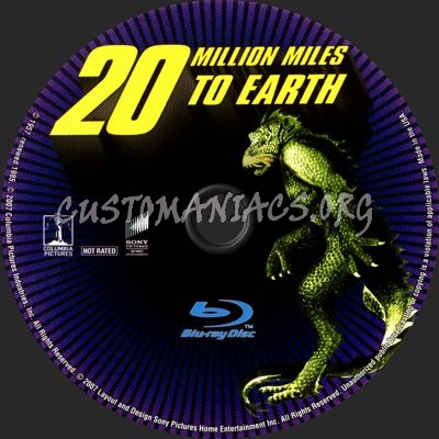 20 Million Miles to Earth blu-ray label