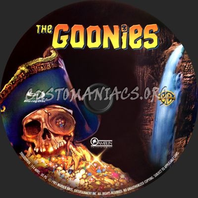 The Goonies blu-ray label