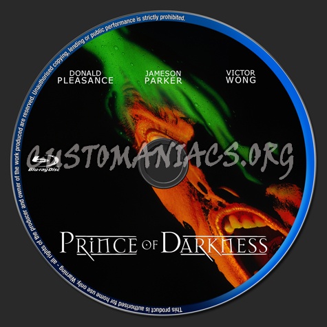 Prince Of Darkness blu-ray label