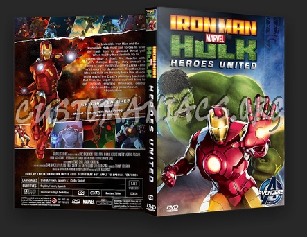 Iron man and hulk heroes united dvd cover