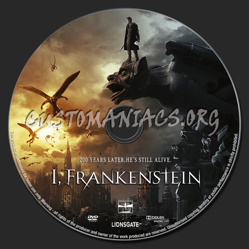 I Frankenstein dvd label