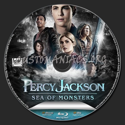 Percy Jackson: Sea of Monsters blu-ray label