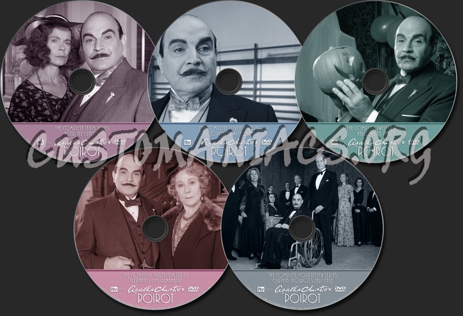 Agatha Christie's Poirot dvd label