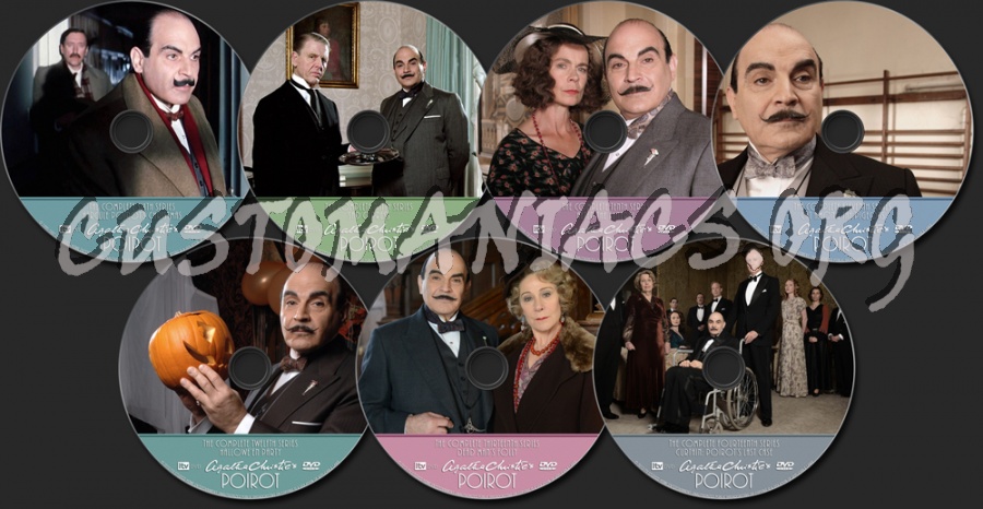 Agatha Christie's Poirot dvd label