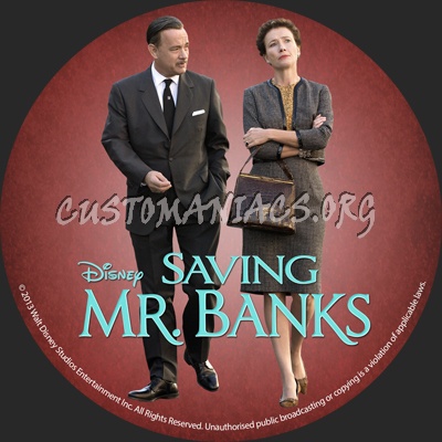 Saving Mr. Banks dvd label