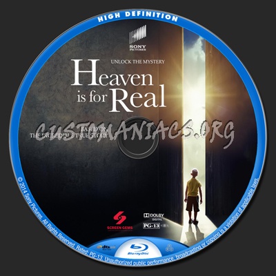 Heaven is for Real blu-ray label