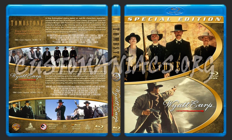 Tombstone / Wyatt Earp Double Feature blu-ray cover