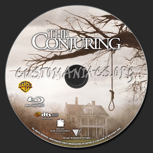 The Conjuring blu-ray label