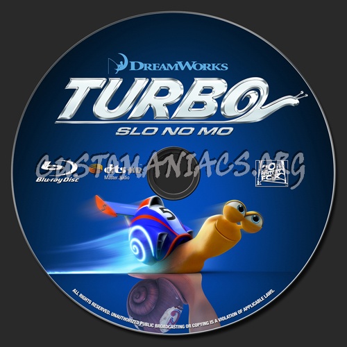 Turbo blu-ray label