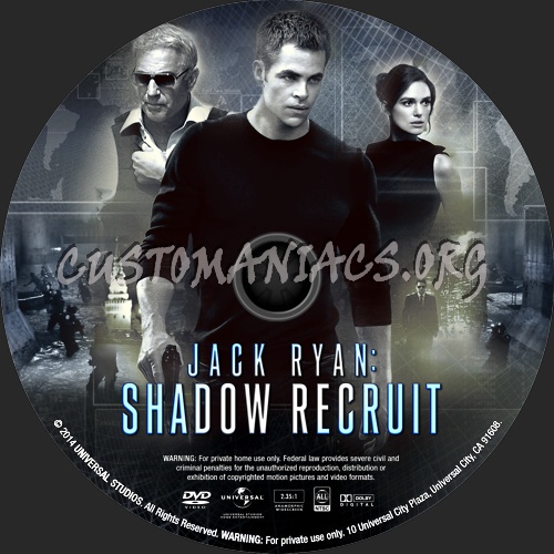 Jack Ryan: Shadow Recruit (2014) dvd label