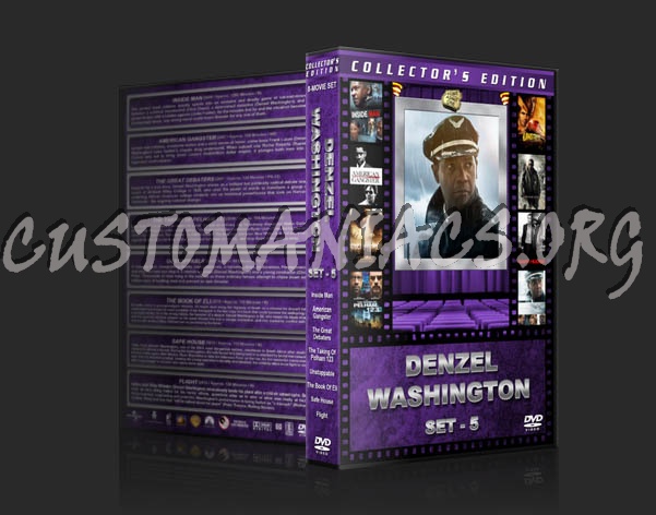 Denzel Washington Collection - Set 5 dvd cover